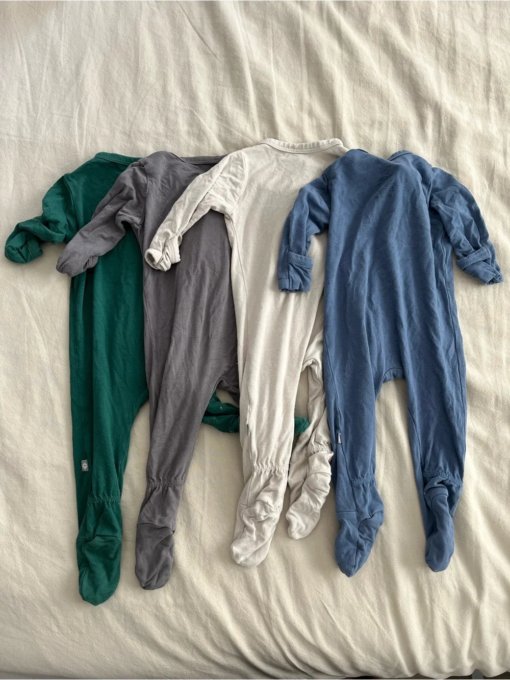 Lot of 4 Kyte BABY One-Piece Footies